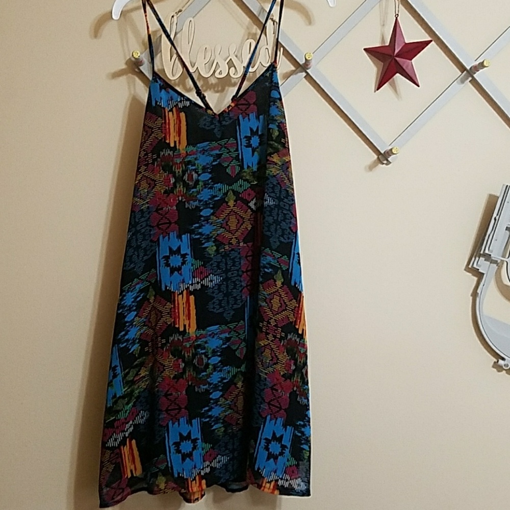 Boho Spaghetti Strap Dress